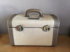 Vanity Case Vintage Lancel Paris – Toile & Cuir – 35 cm