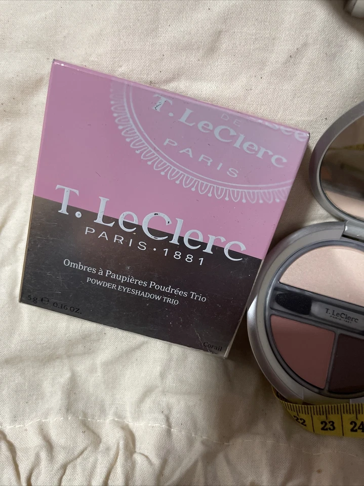 T Leclerc Ombres a Paupieres Trio- Corail Neu Lidschatten Taschen Palette Edel - Bild 4 von 4