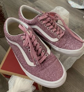 vans rose glitter