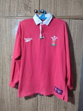 Wales National Team Reebok Rugby Shirt Home 1996/1997/1998 Jersey Men Size 34/36