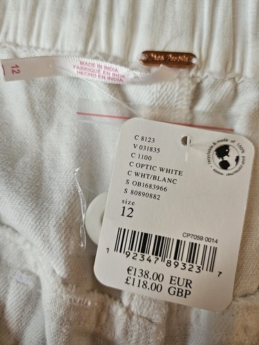 New FREE PEOPLE White WIDE LEG High Waisted DENIM JEANS UK 12 W34 Pockets Pants - Picture 10 of 24