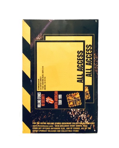 1999 Rolling Stones No Security Tour Merchandise Catalog - Picture 2 of 9