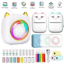 Portable Mini Pocket Thermal Printer Wireless Bluetooth Photo Label Stickers