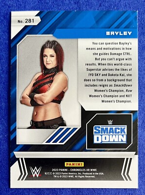 Bayley 2023 Panini Chronicles WWE XR BRONZE PARALLEL Card