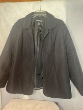 Silky Smooth Black Jacket. Can Be Worn As Dress Up Or Outerwear. Size 1x.