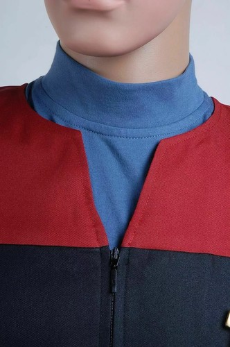 Star Trek Voyager Command Uniform Red Full Set Halloween Cosplay Costume - Picture 4 of 8