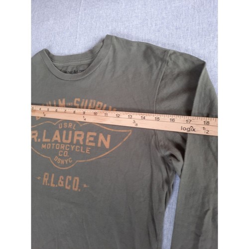Denim & Supply Ralph Lauren Herren Small Langarmshirt Militärgrün Reine Baumwolle - Bild 4 von 9