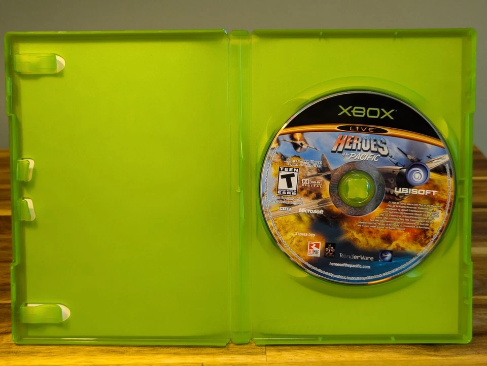 Xbox Heroes of the Pacific video game complete No Manual cleaned-TESTED! - Image 3 of 4