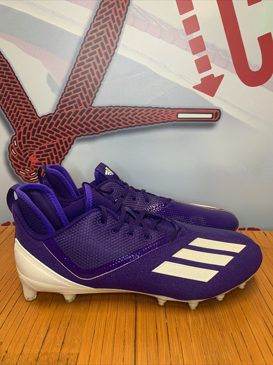 Adidas Adizero Scorch 2 SM “Purple” Cleats Size 13 Adidas Adizero Scorch 2 GZ0410 Purple Gold Football Cleats  main image 4