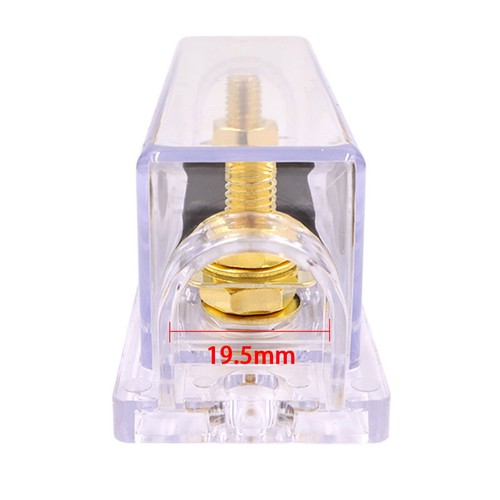 Supporto fusibili ANL oro 250 A 2/0 o 1/0 0 calibro AWG con scatola fusibili blocco 250 ampere - Foto 4 di 13