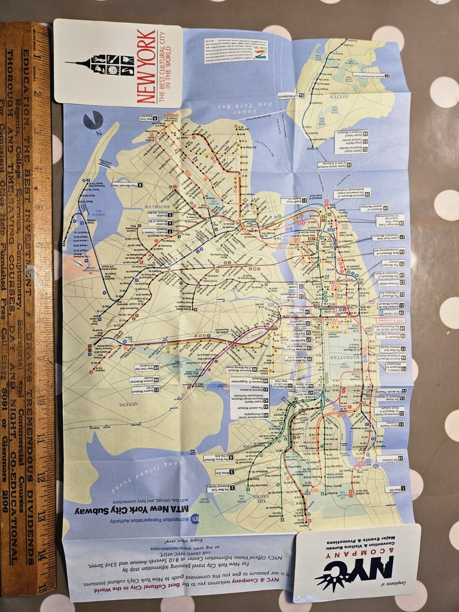 Rare! 1999 CULTURE Guide New York City NYC & Company Card