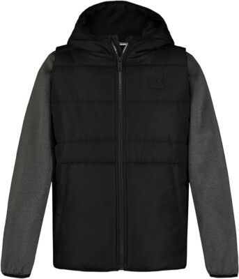 Under Armour Water Repellant in Quilted Vest Hoodie Coat Jacket Boys 
