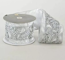 Katherine's Collection Winter Holly Leaf 4" x 5 Yd Christmas Ribbon 30-830118