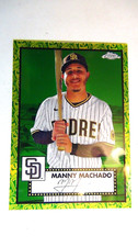 VERY RARE ! 2021 TOPPS CHROME PLATINUM MANNY MACHADO 70th ANNIVERSARY 10/99 !!