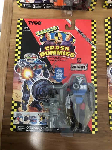 4 x RARE NEW The Incredible Crash Dummies 1992 Tyco Action Figures - Picture 4 of 6