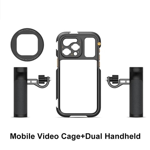 Fotorgear Mobile Video Camera Phone Cage Handle Grip Kit for iPhone 15 Pro Max - 第 7/15 張圖片