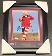 JOHN DALY CAFFIENE NICOTINE SMOKING AUTOGRAPHED 8x10 FRAMED PHOTO JSA COA