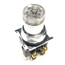 Cutler-Hammer 10250ED1117-2KC Selector Switch, Illuminated, 30mm, Clear