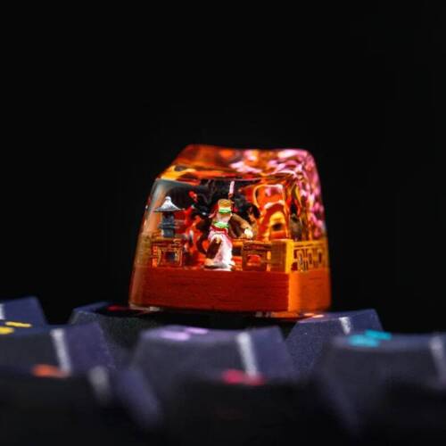 Anime Artisan Keycap, Anime Demon Keycap, Custom Keycap for Mechanical Keyboard - Picture 3 of 4