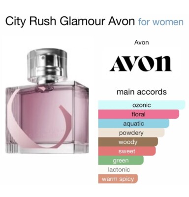 Brand NEW AVON City Rush Glamour Perfume **Discontinued Rare** UK