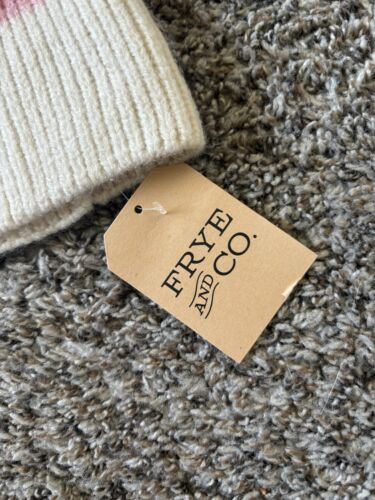 Frye And Co Pom Beanie Hat Sueded Rosewood NWT Dip Dye OSFM - Picture 2 of 6
