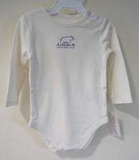 NWT Janie and Jack Newborn Essentials Bear One Piece Shirt Boy's Size 6-12 Month