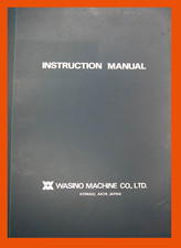 Wasino Sansei SS500, operazioni smerigliatrice, ricambi, elettrico, manuale idraulico