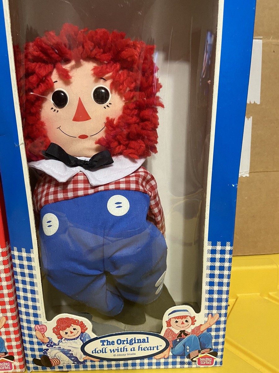 RAGGEDY ANN＆ANDY 玩具　♪( ´θ｀) Raggedy Ann and Andy Doll 16'' Hasbro By Aurora Soft Plush