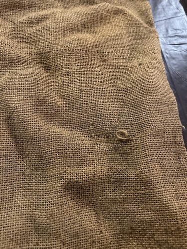 Michelex Burlap Navy Bean Bag Railroad Advertising - Picture 6 of 8