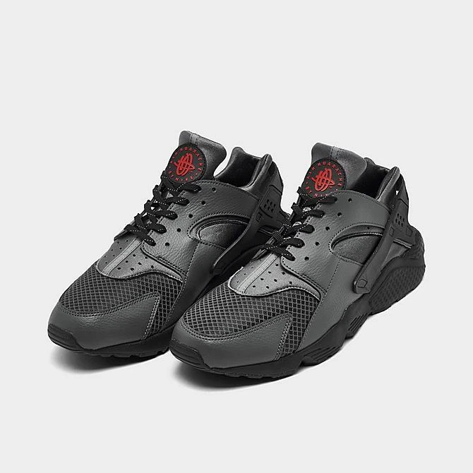 Mens NIKE HUARACHE Black Picante Red Anthracite Iron Grey FD0665