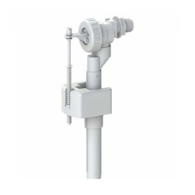 White Plastic 1/2" Toilet Cistern Side Entry Inlet Fill Valve - 1/2" Inch