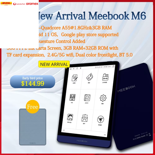 Onyx NEW Meebook M6 Ereader 6" Ebook Reader Ereader with Dual Color Frontlight 3 - Picture 5 of 7