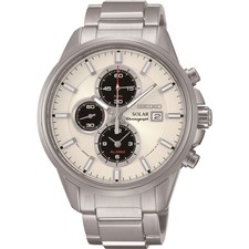 Seiko Mens Watch (SNE371P1) White | WatchShop.com™