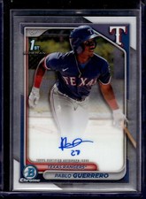 2024 Bowman Chrome #CPA-PG Pablo Guerrero Chrome Prospect Autographs