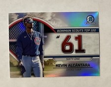 2023 Bowman  #BTP-61 Kevin Alcantara -Scouts Top 100- Baseball Chicago Cubs