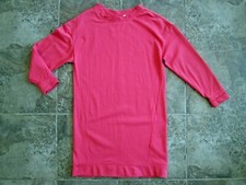 Gap Fitted Tee Shirt Dress Small Long Sleeve Sweater Knit Autumn Rose Pink Good