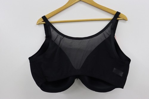 Spanx BH Vo 44DD schwarz Vorderverschluss hinten glättend Power Mesh Bügel 72 $ - Bild 4 von 8