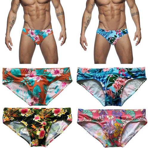 Gepolsterte Herren-Badehose Mit Hebetasche Und Schnell Trocknender Push-Up - Bild 5 von 30