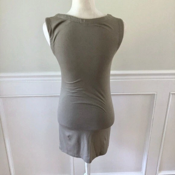 T-BAGS Stretch Jersey Layered Satin Striped Dress M - Imagem 3 de 4