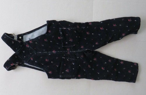 Toddler Girls Baby Gap Floral Corduroy Bib Overalls Size 2 Years - Picture 4 of 4
