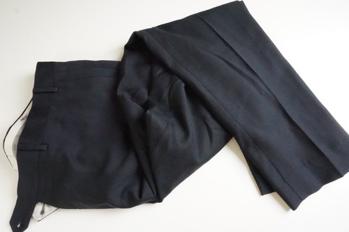 Canali 1934 Actual Azul Negro Houndstooth Lana 2 PC Chaqueta Pantalones Sz 44R - Imagen 10 de 12