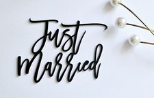 Just Married Acrylic Cake Toppers Just Married Acrylic Toppers Just Married Cake