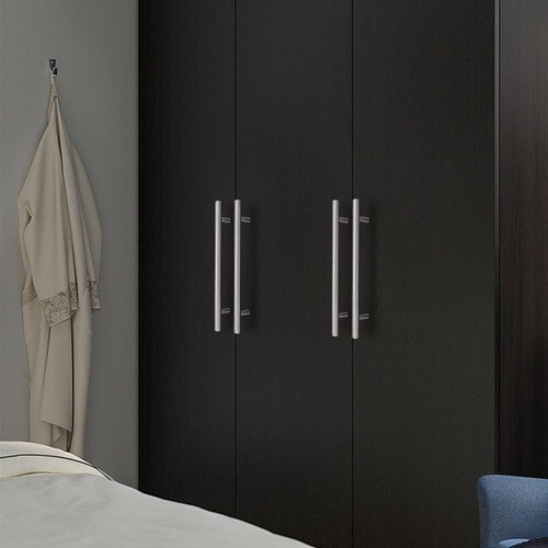 PinLin Confezione 20 Maniglie Porta Cucina 160mm Foro Centrale Nichel Spazzolato Armadio Han - Foto 8 di 8