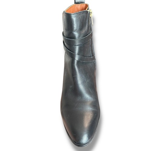 Pikolinos Calafat W1Z mid-heel ankle boots Calf skin Leather Black Buckle Sz 10 - Picture 12 of 23