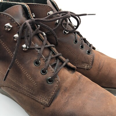 Dexter Brown Leather Boots 9 Lace Up Ankle Preppy Minimalist Classic Vintage 90s Dexter Leather Boots for Men for Sale | Shop New & Used  main image 3