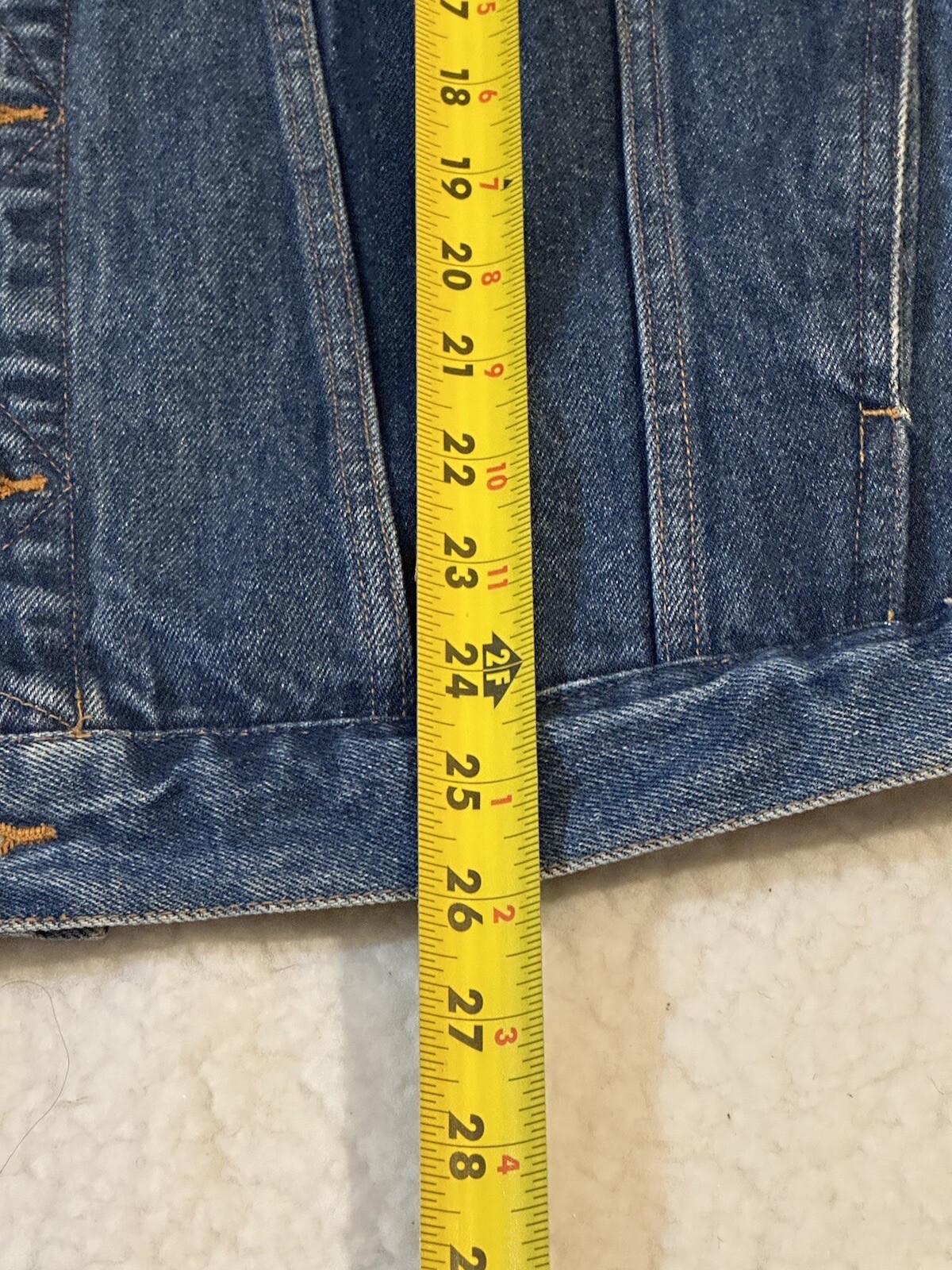 Guide Gear Cotton Denim Med Wash Trucker Biker Button… Gem