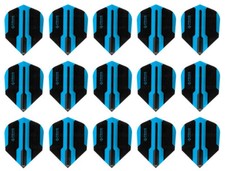 5 Sets Harrows Prime Standard Dart Flights - Ships w/ Tracking - Dual Zone Aqua