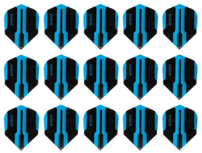 5 Sets Harrows Prime Standard Dart Flights - Ships w/ Tracking - Dual Zone Aqua