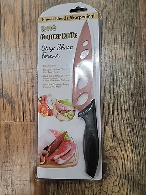 Home Innovations Non Stick Copper Knife Stay Sharp Forever Stainless Steel Chop