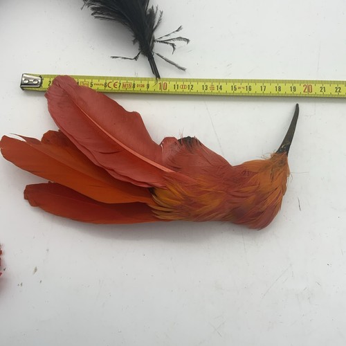 Vintage Exotic Hat Feathers Art Deco Retro Millinery Ostrich - Picture 8 of 13